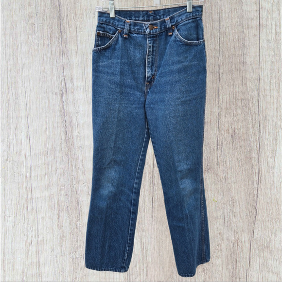 Vintage Eighties Chic Women's Jeans Straight Leg size 11/12 Back Yoke High Waist - Picture 3 of 14